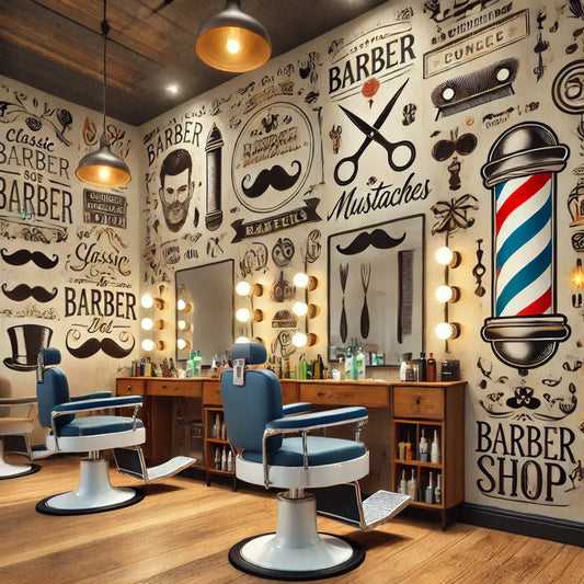 Barber Shop Wall Stickers