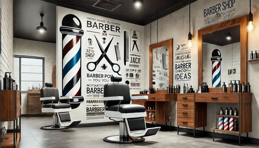 Transform Your Barber Shop with Stylish Wall Stickers