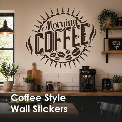 Coffee Wall Stickers & Café-Style Vinyl Decals