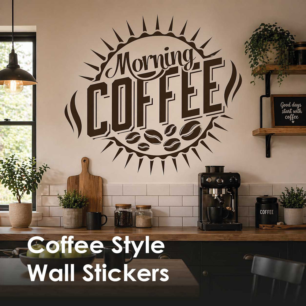 Coffee Wall Stickers & Café-Style Vinyl Decals