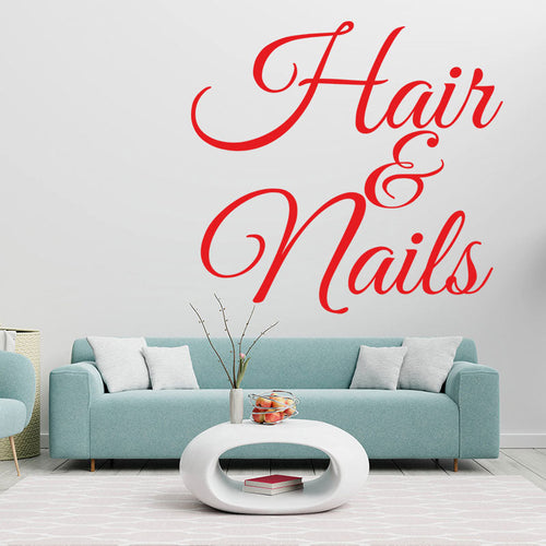 Hair & Beauty Wall Stickers for Salons, Studios & Shops