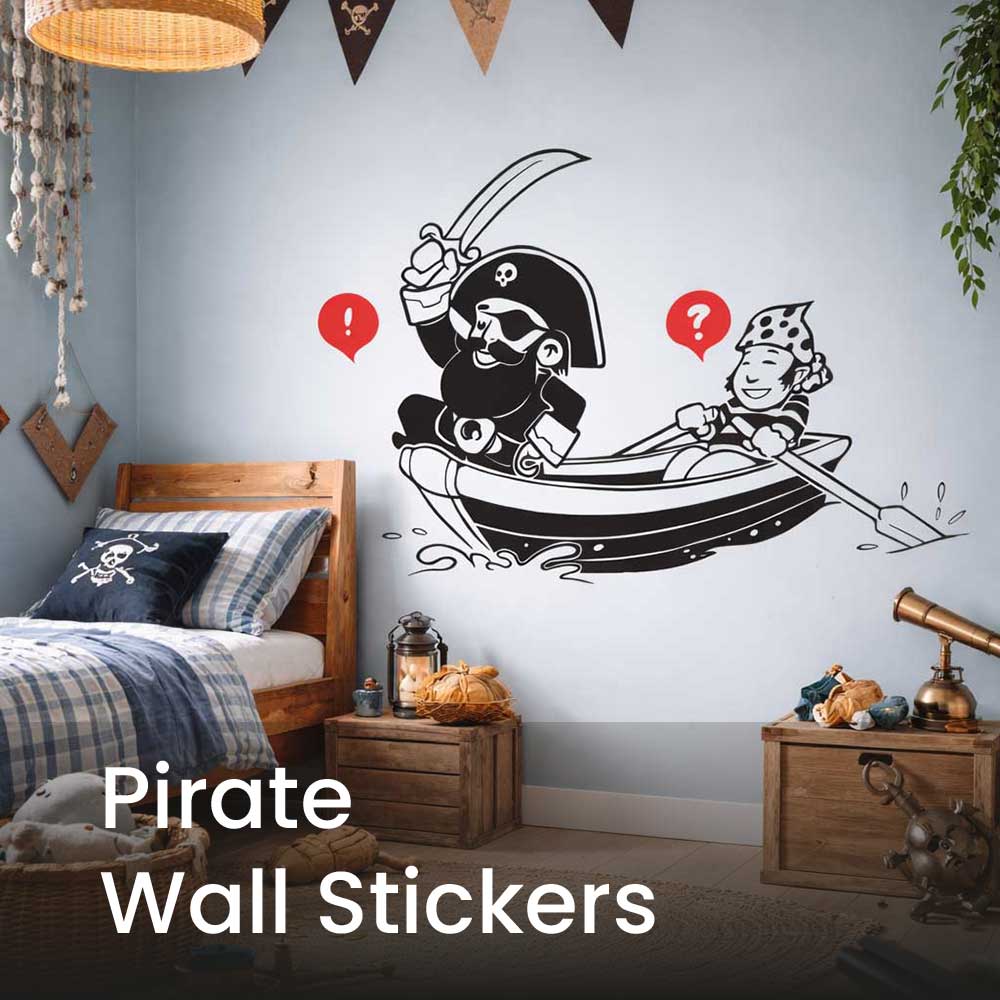 Pirate Wall Stickers & Decals for Nurseries & Baby Rooms