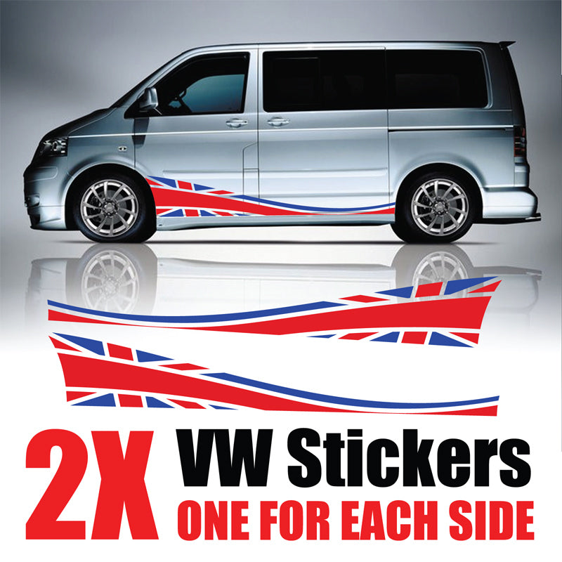 VW Transporter Flag & Union Jack Graphics