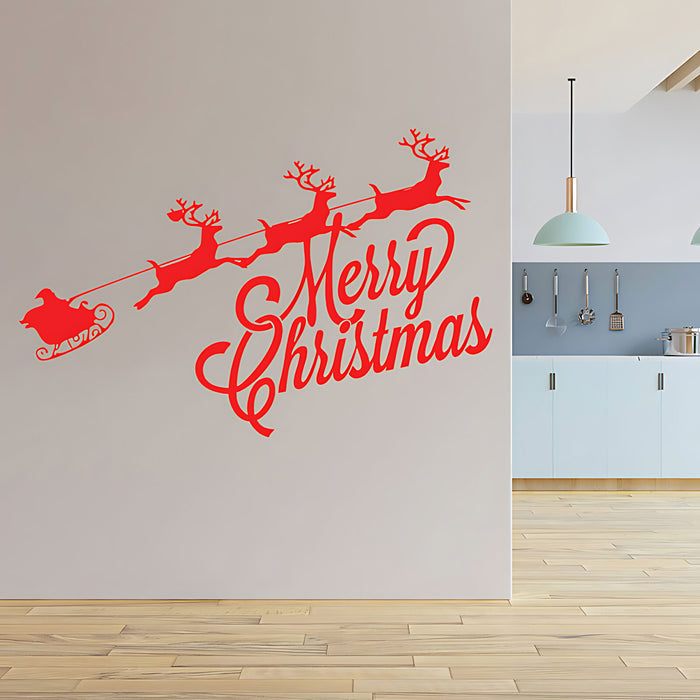 Santa Claus Holiday Wall Sticker - Add a Festive Touch to Your Space