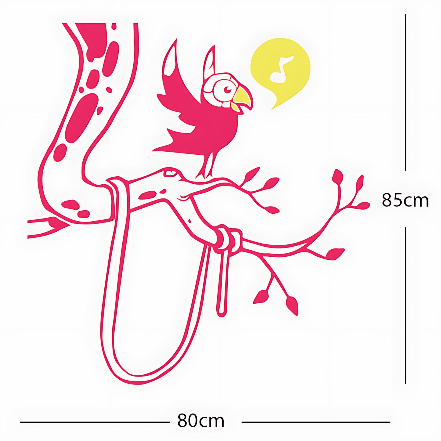 Parrot in tree - Corner Piece