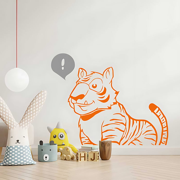 Jungle Tiger Wall Sticker – Kids Bedroom Vinyl Decal