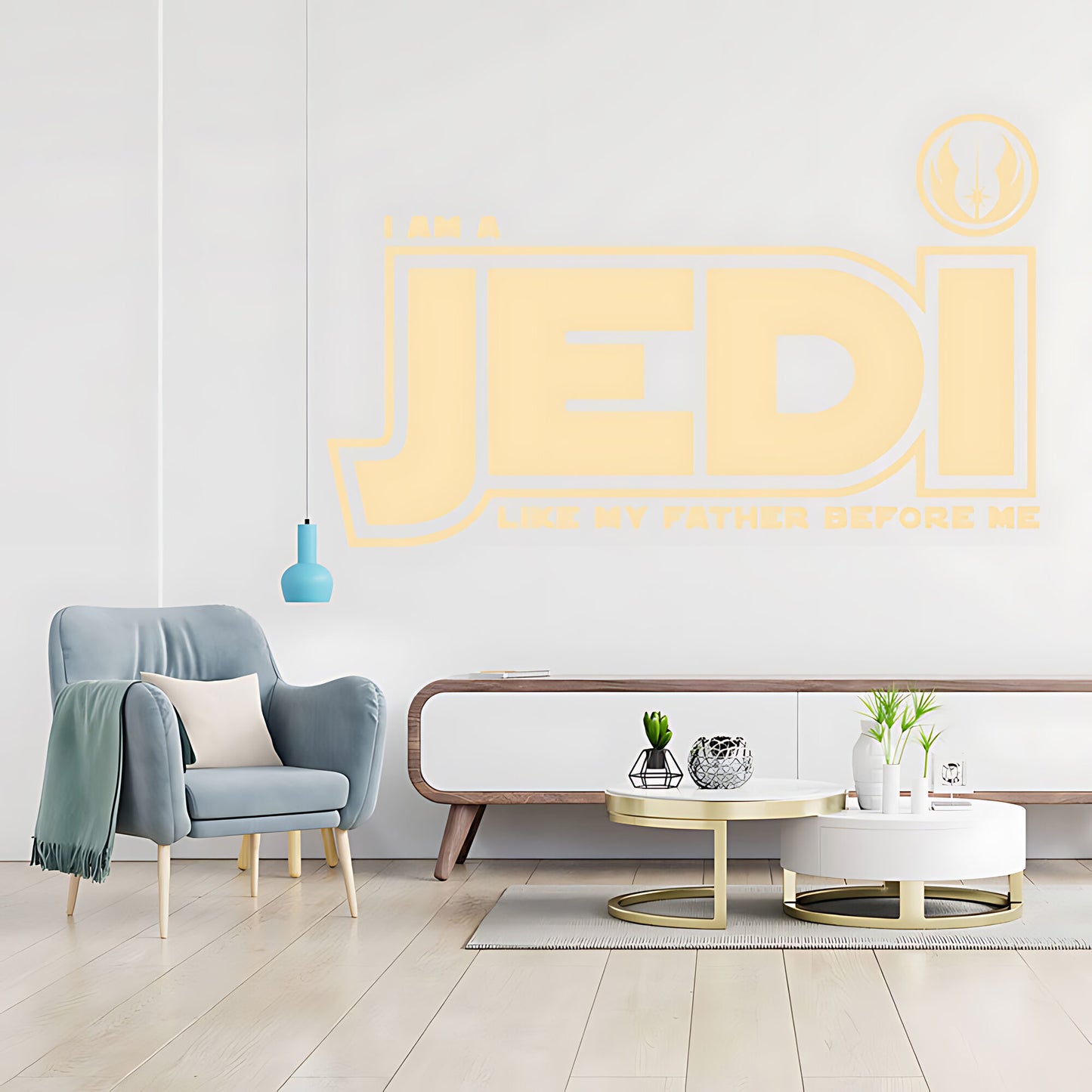 Star Wars I Am a Jedi Like My Father Wall Sticker – Jedi Order Decal