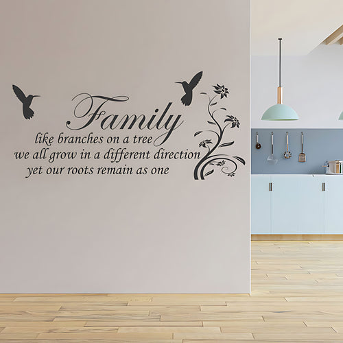 Family Inspirational Wall Sticker - Quote Decal