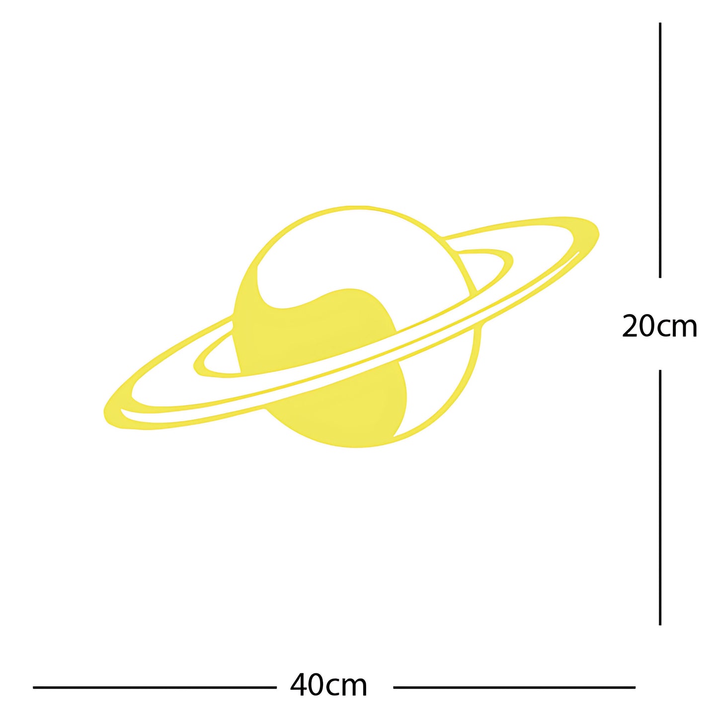 Planet Saturn - Wall Sticker Element