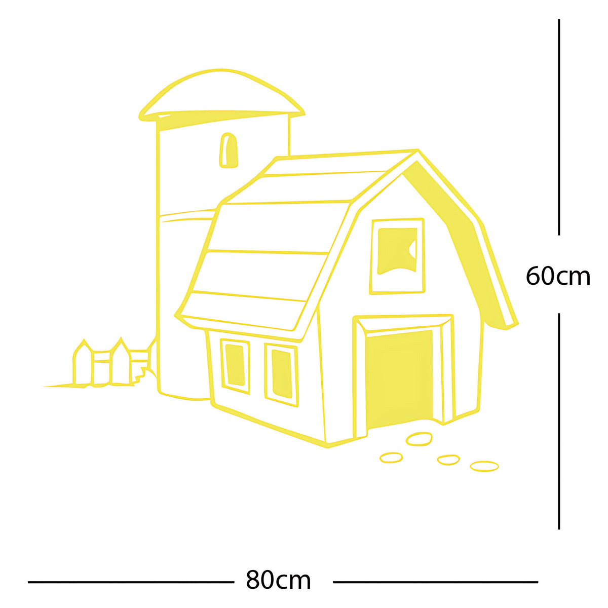 Barn Farmyard Wall Sticker – Kids Bedroom Vinyl Decal