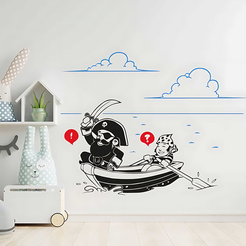 Clouds and Seascape Wall Stickers – Kids Nursery Vinyl Decals