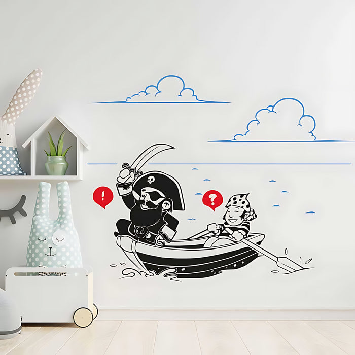 Clouds and Seascape Wall Stickers – Kids Nursery Vinyl Decals