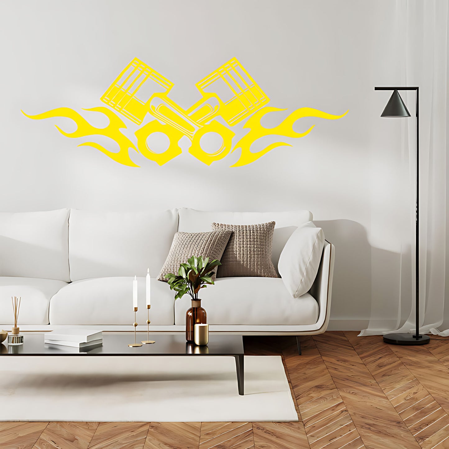 Piston Motocross Motorbike Wall Sticker