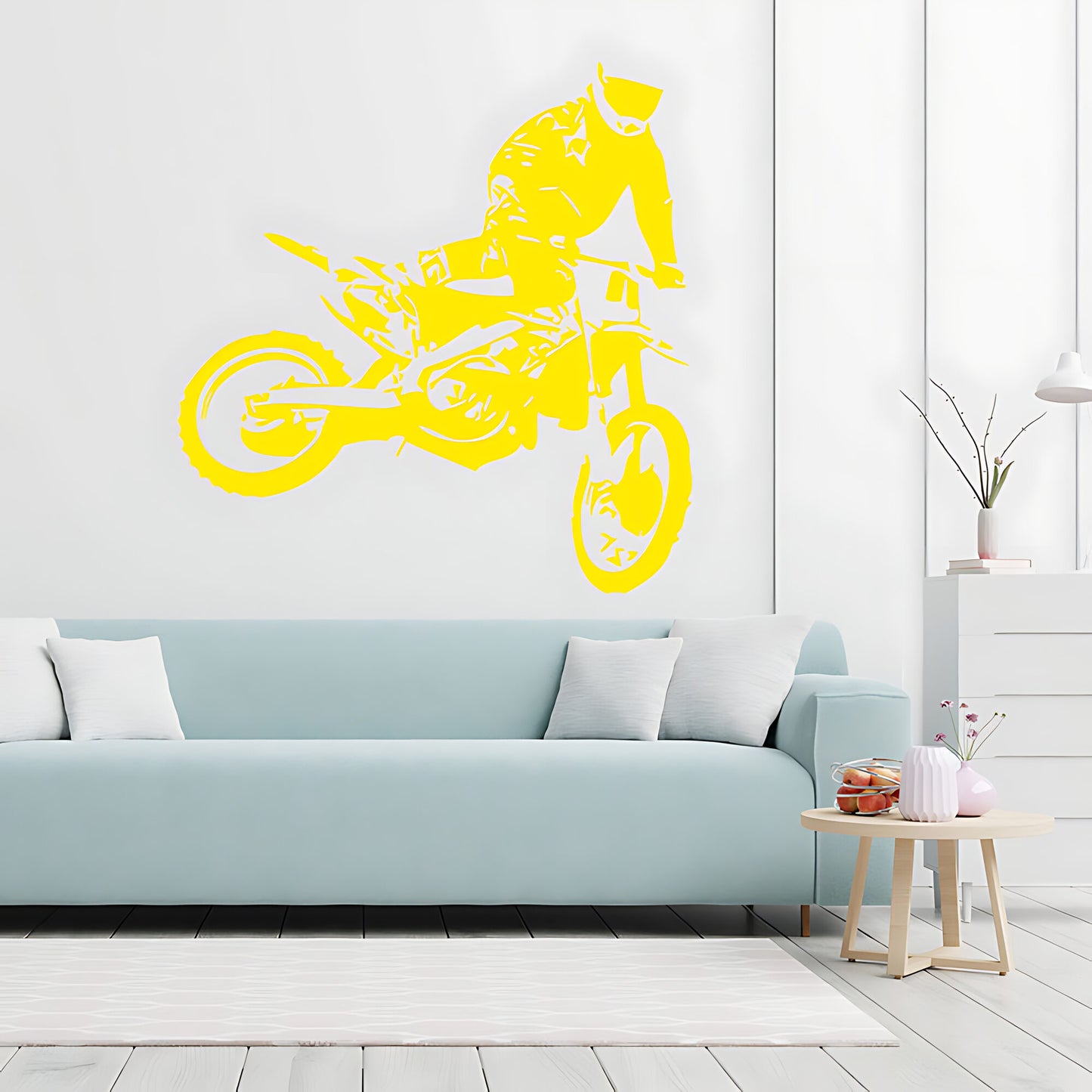 Motocross Dirt Bike Wall Sticker - Boys Bedroom Decal