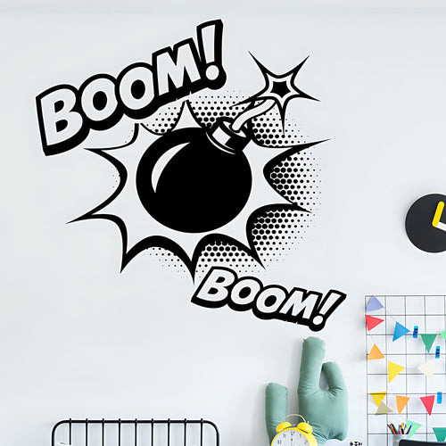 Boom Wall Sticker - Superhero Pop Art Explosion