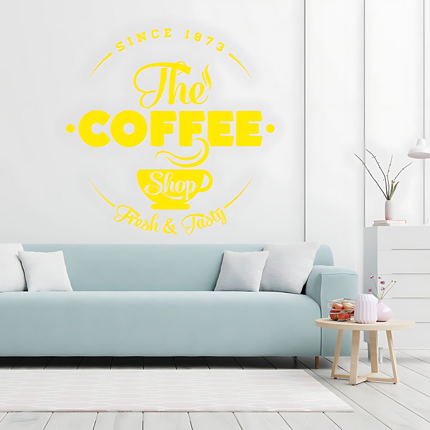 Coffee Shop Wall Art Sticker | Cafe & Restaurant Vinyl Decal Quote