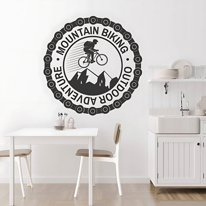 Cycling Wall Sticker - Bike Vinyl Decal