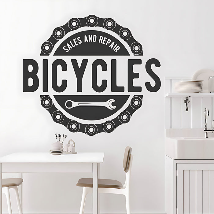 Mountain Biking Wall Sticker – Cycling Adventure Vinyl Decal