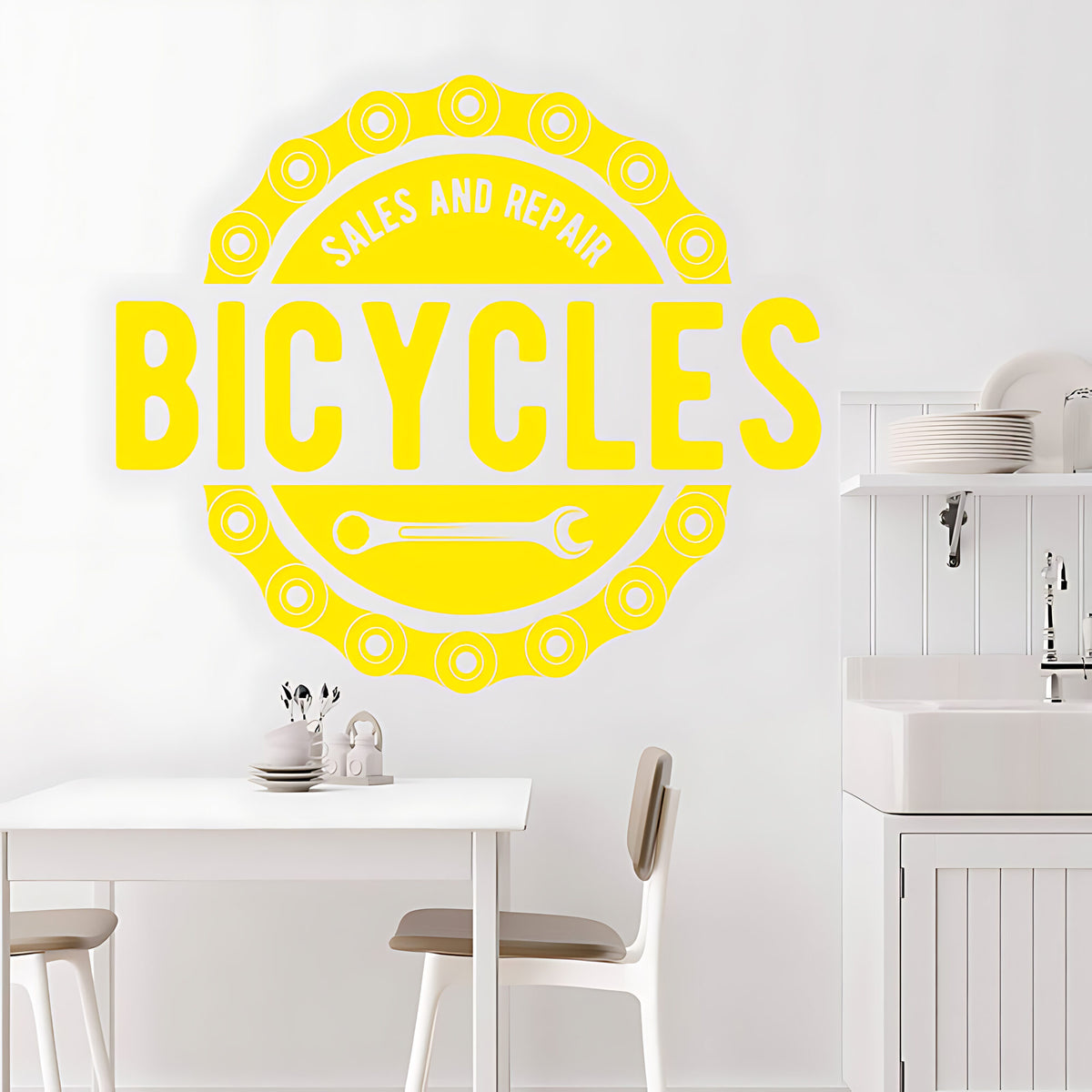 Mountain Biking Wall Sticker – Cycling Adventure Vinyl Decal