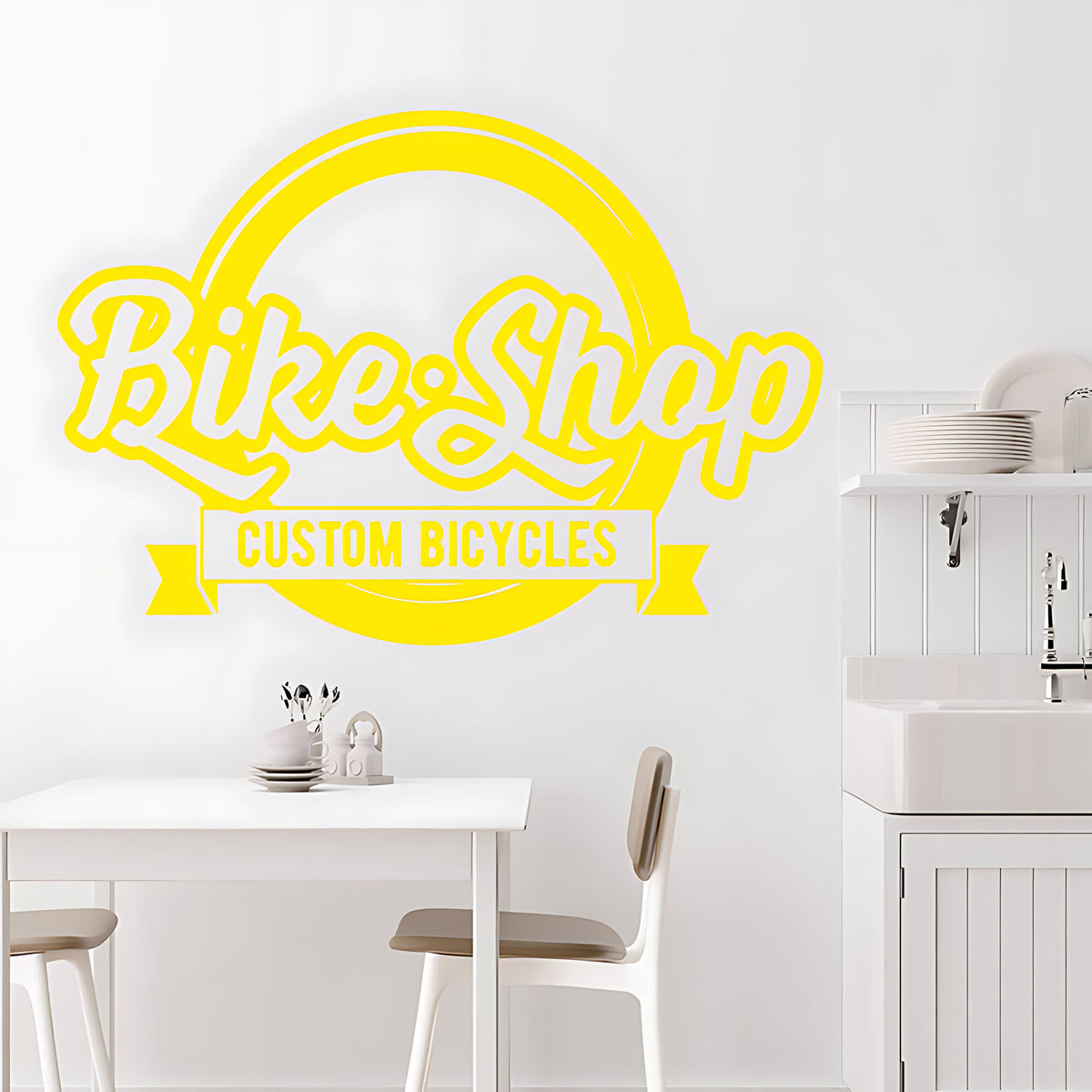 Mountain Biking Vinyl Sticker for Shops, Homes, and Cycling Fans