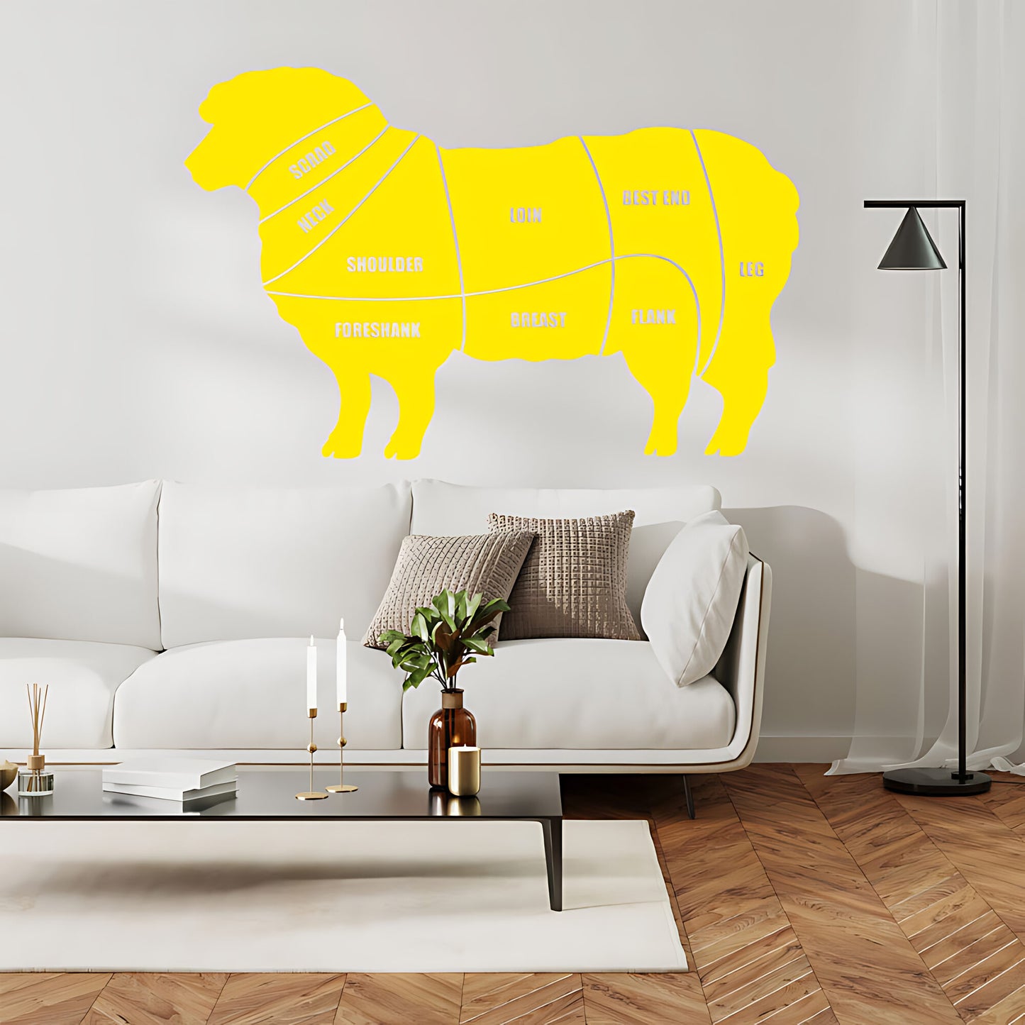Lamb Cuts Wall Sticker