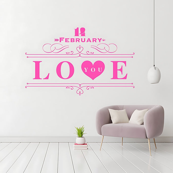 Love Heart Valentine's Day Window Sticker – Shop Window Vinyl Decal