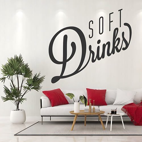 Soft Drinks Wall Sticker - Ideal for Cafe & Restaurant Decor