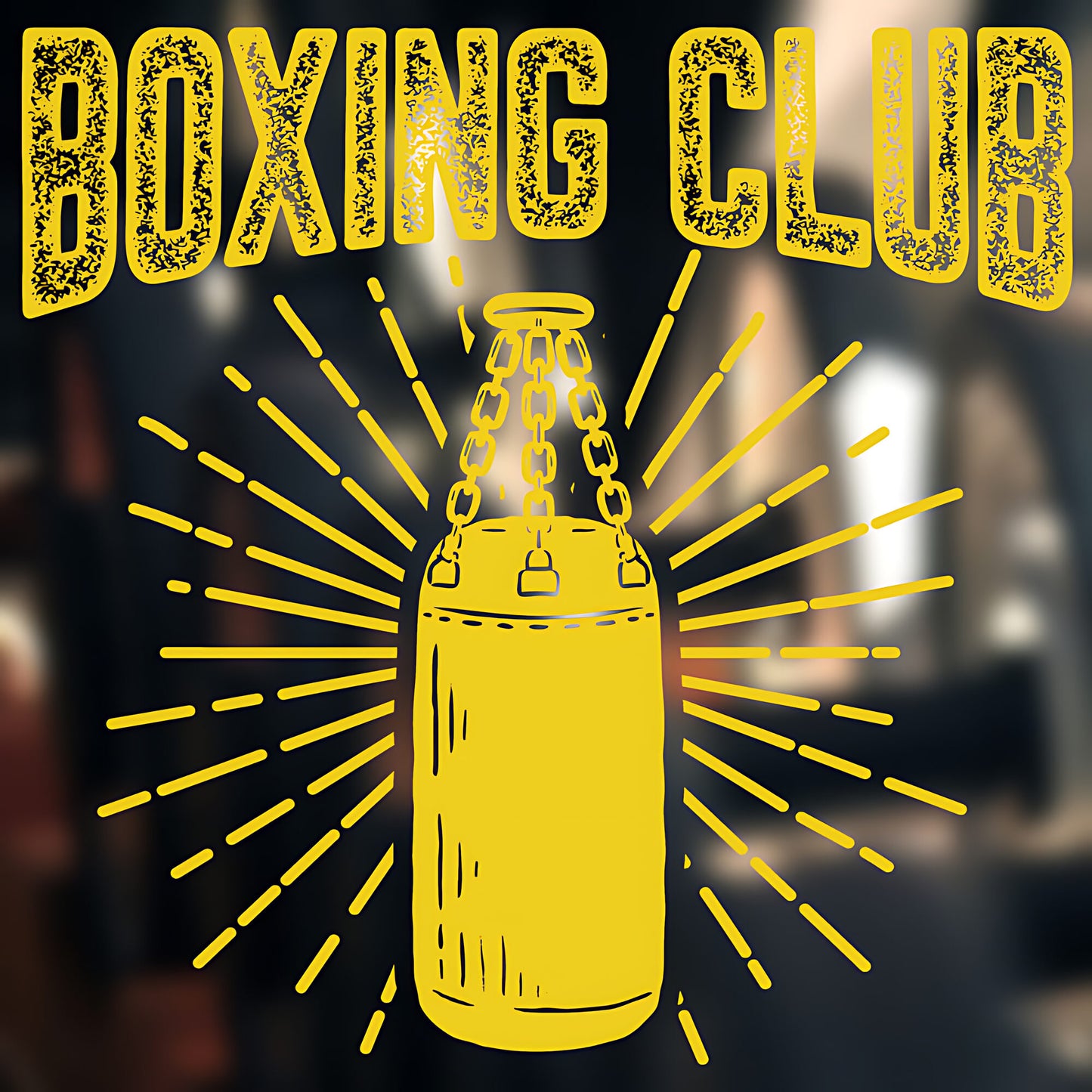 Boxing Gloves on Display Wall Sticker Gym Fitness Art Decal