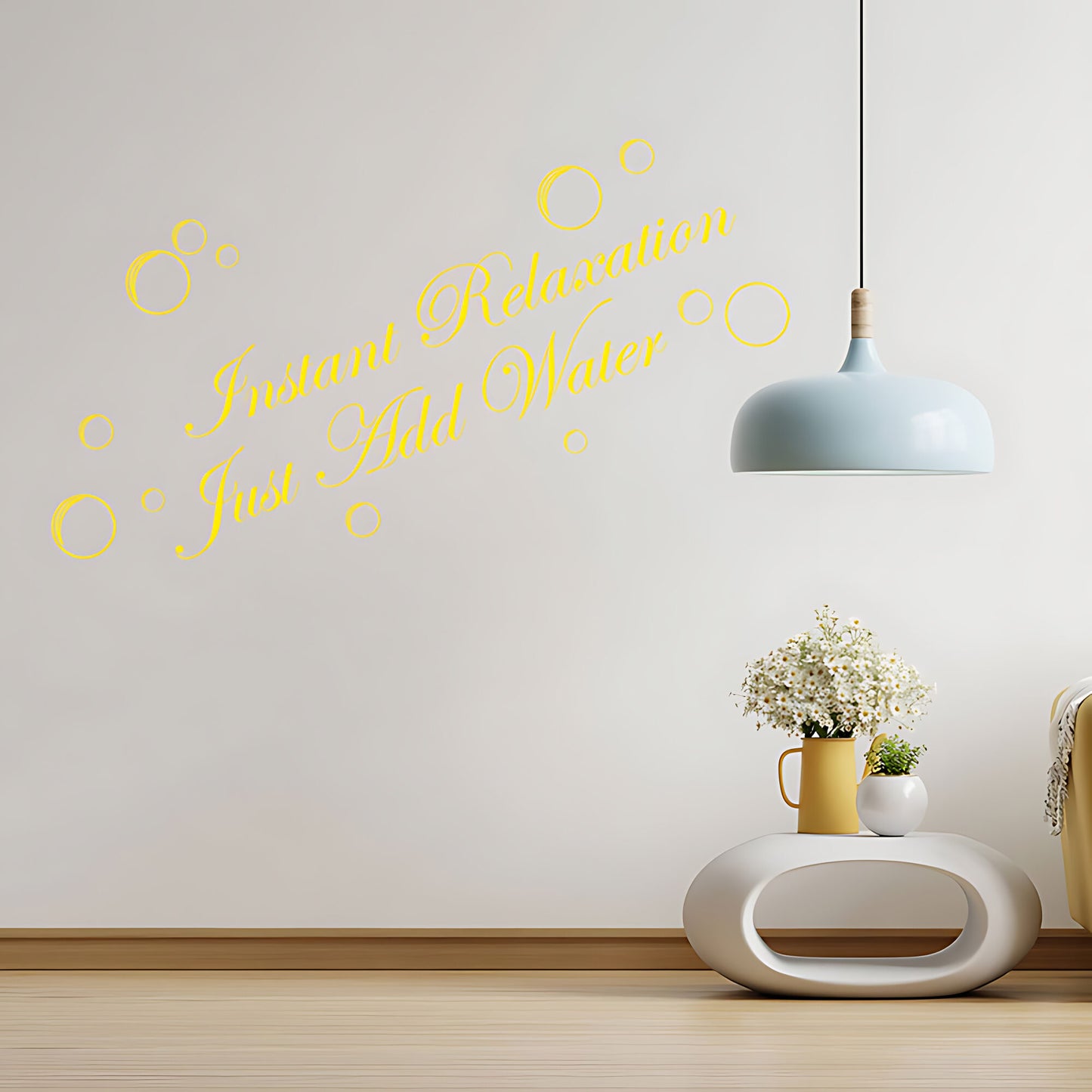 Instant Relaxation, Just Add Water Bathroom Wall Sticker Quote