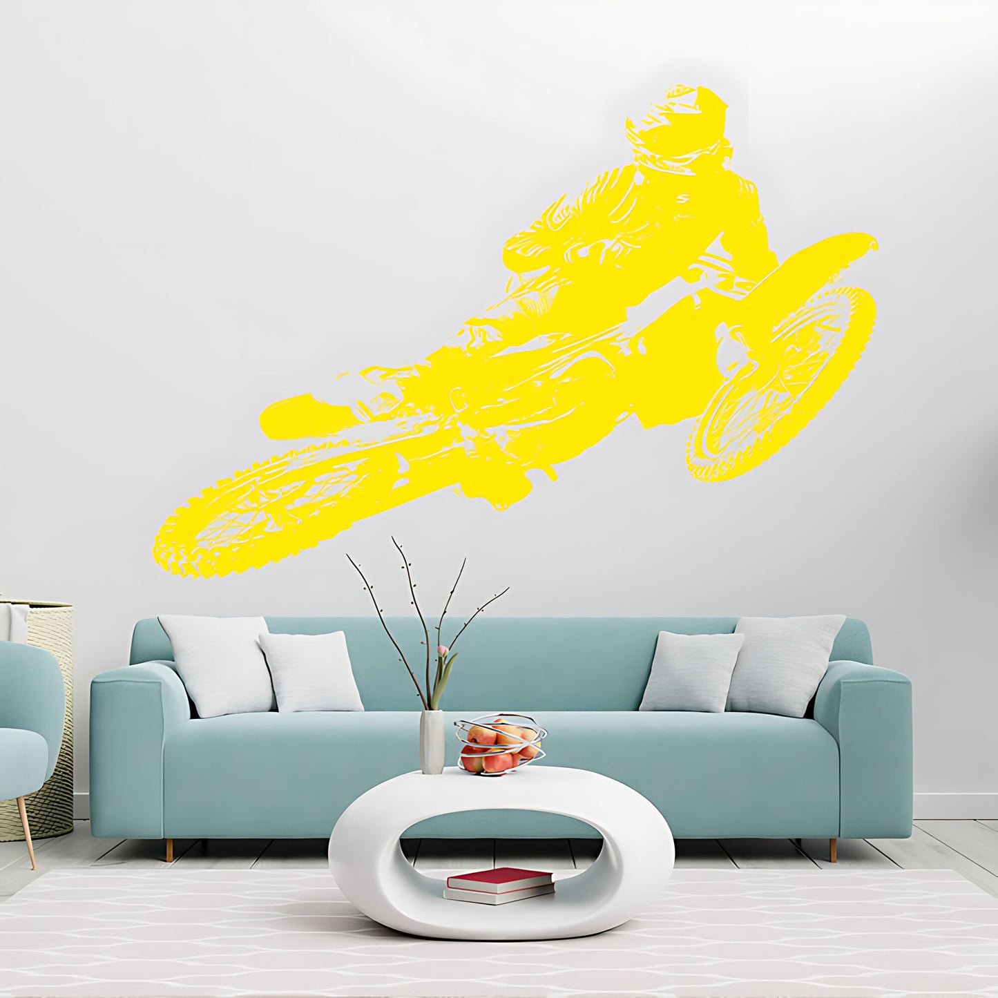 Kawasaki Motocross Wall Sticker - Dirt Bike Decal