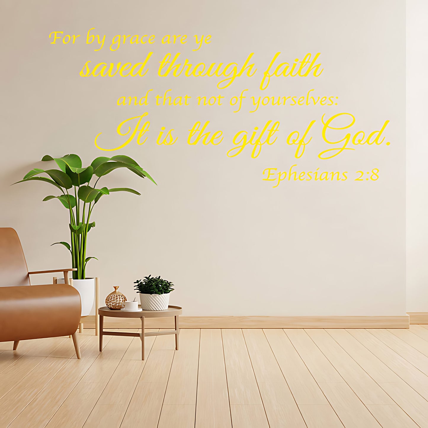Ephesians 2:8 Wall Sticker - Bible Verse Decal