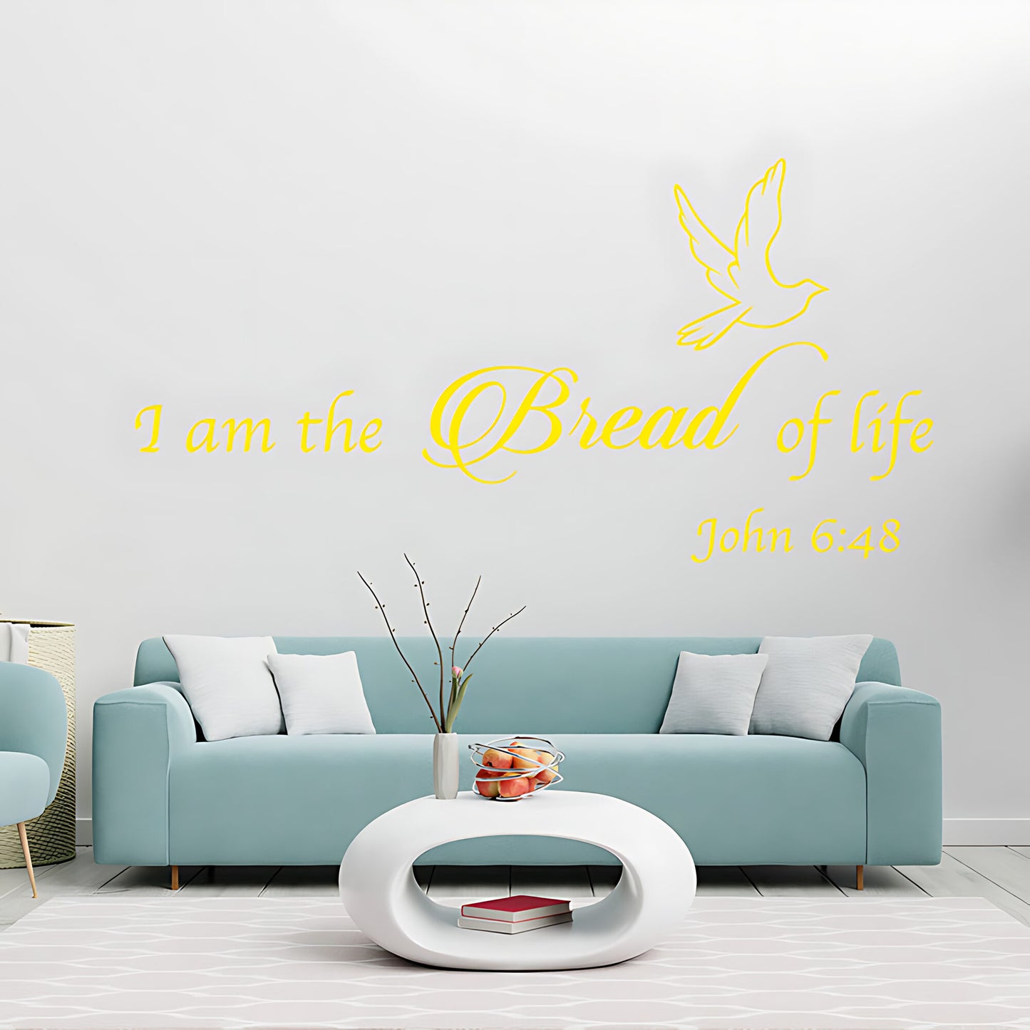 I Am the Bread of Life Vinyl Wall Art - Bible Quote Decals