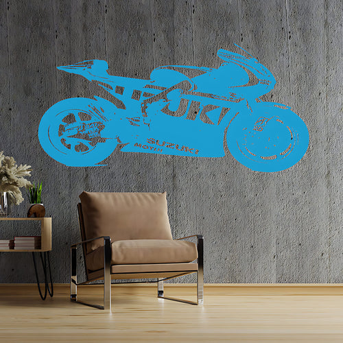 Suzuki Moto GP Motorbike Wall Sticker - Sports Vinyl Art Decal