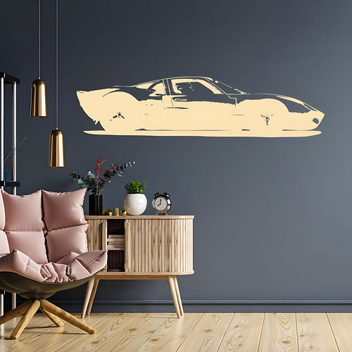 Ford GT40 Vinyl Wall Art Sticker - Ideal for Boys Bedroom or Garage