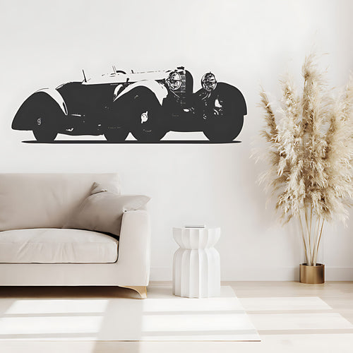 Mercedes Benz SSK Classic Car Wall Sticker – Vintage Silhouette Decal