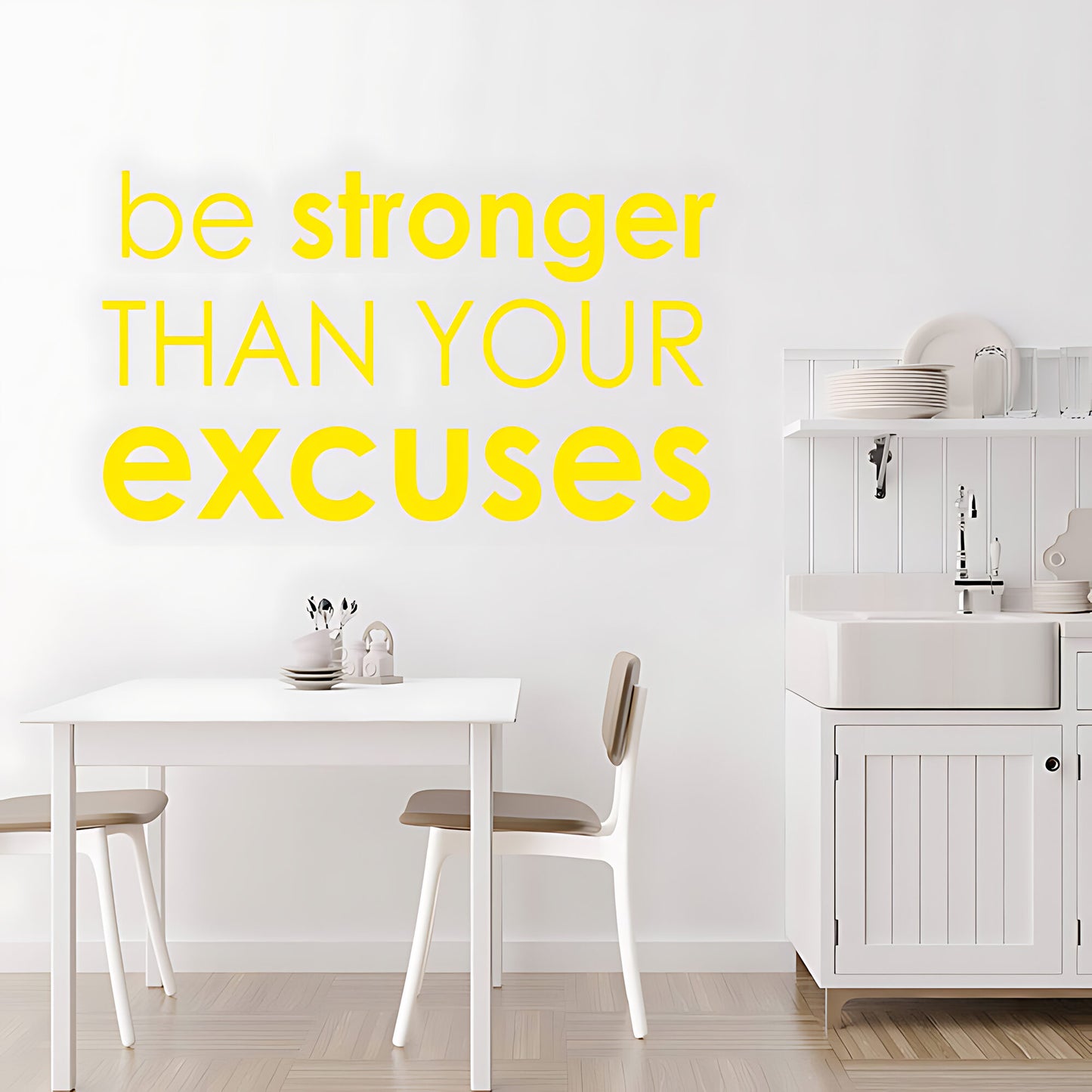 Be Stronger Gym Motivational Quote Wall Sticker Art Decor
