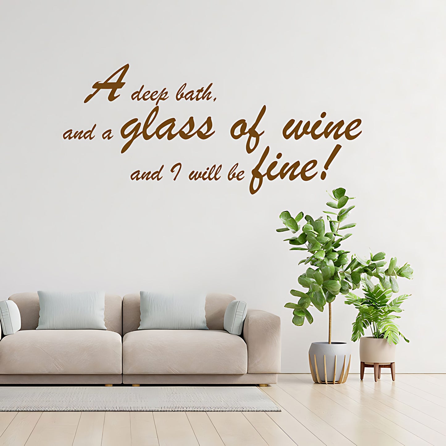 Deep Bath Bathroom Wall Sticker Art Decal Quote