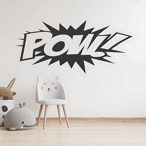 POW! Comic Book Explosion Wall Sticker – Superhero Pop Art Kids Decal