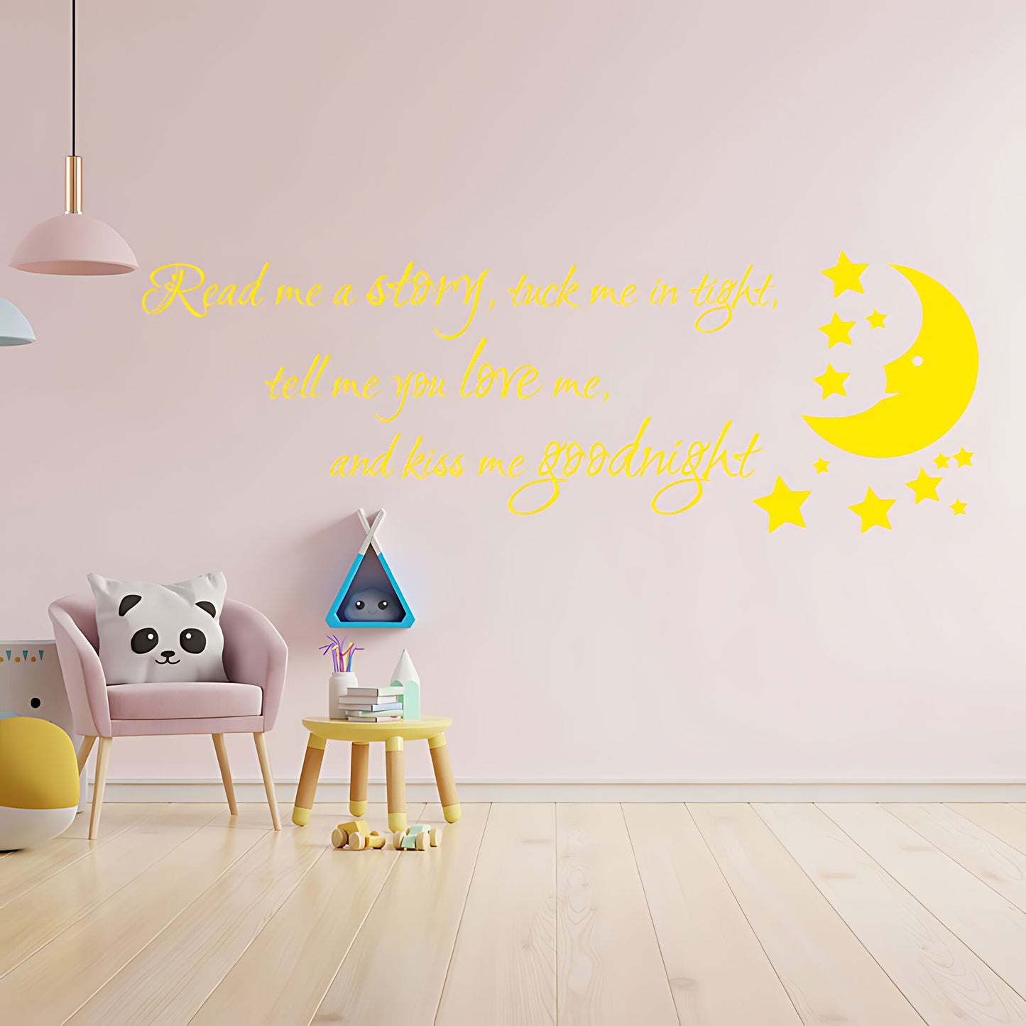 Nursery Wall Sticker - Read Me a Story Quote for Kids