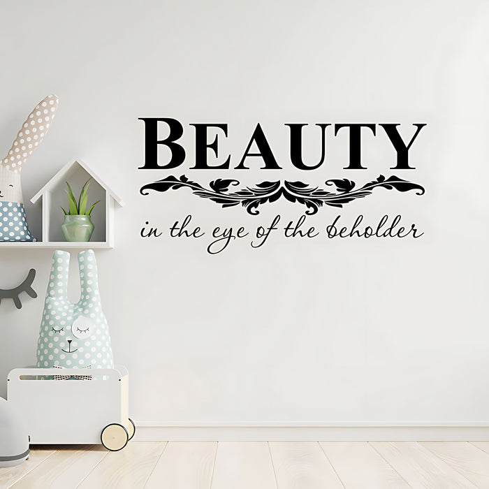 Beauty Bathroom Wall Sticker Vinyl Art Decal Quote