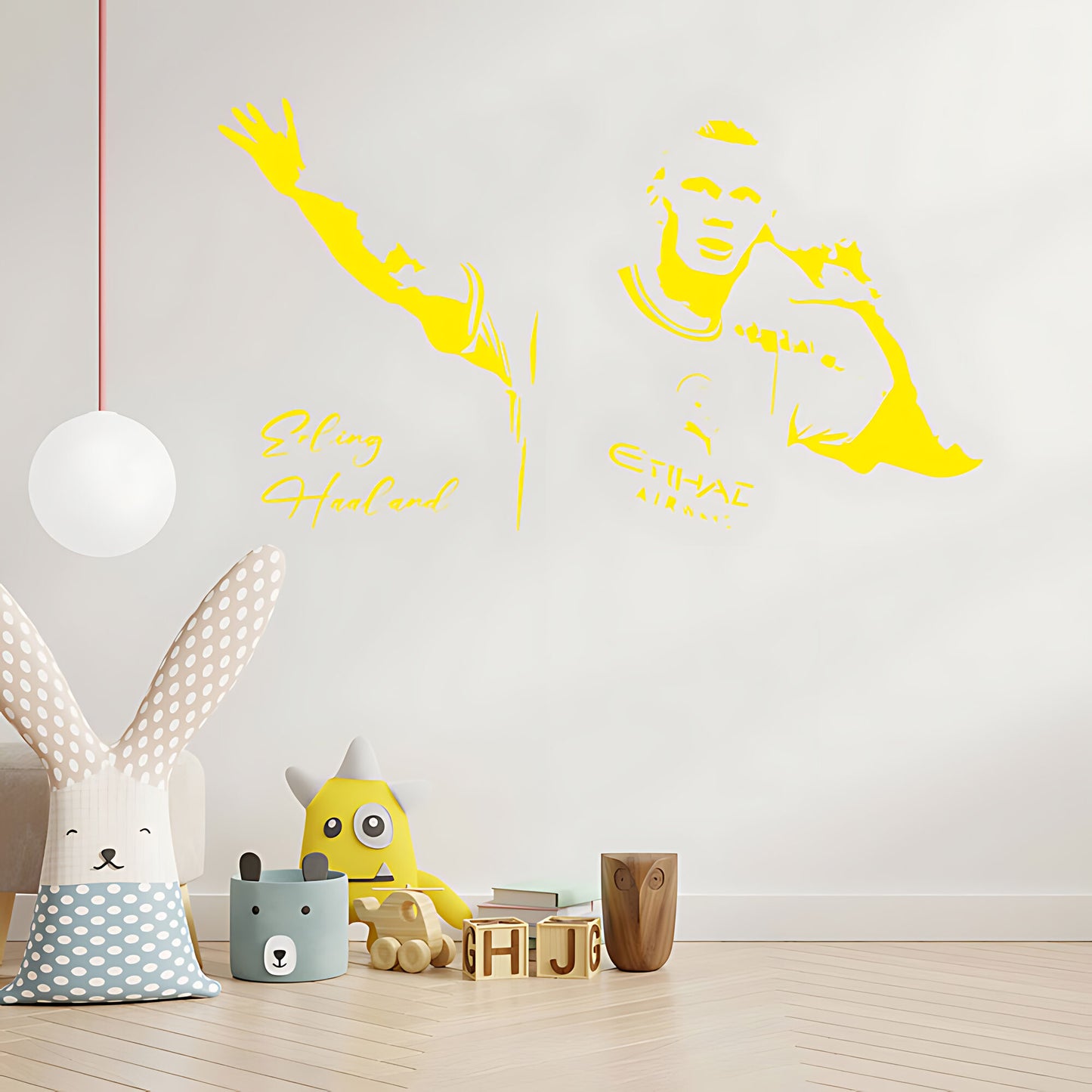 Erling Haaland Wall Sticker – Manchester City Football Player Bedroom Decal