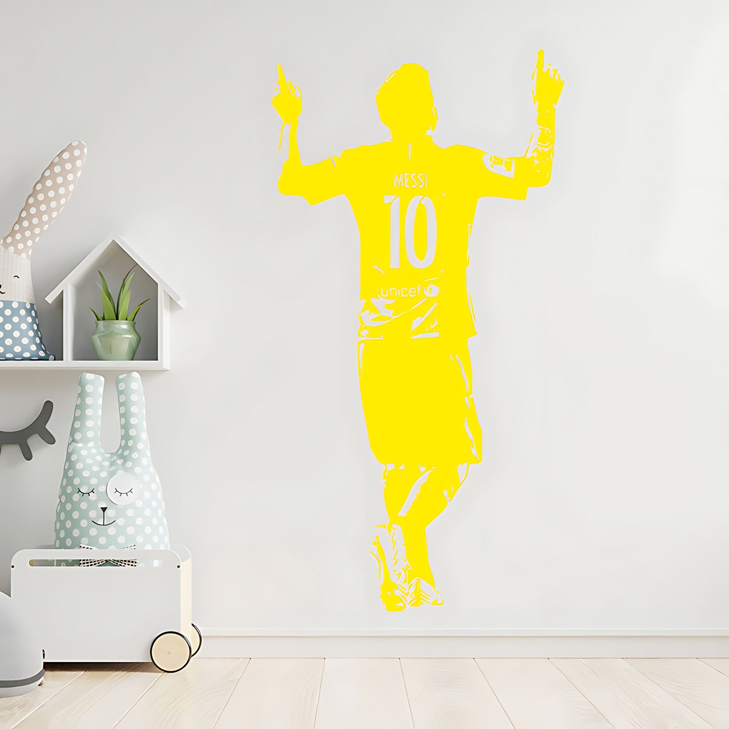 Lionel Messi Wall Sticker – Football Legend Bedroom Vinyl Decal