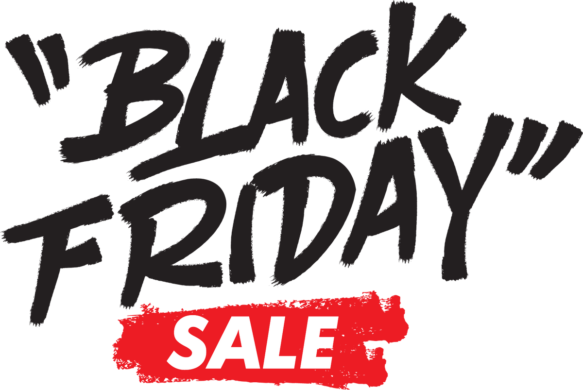 Black Friday Brush Script Sale Window Stickers & Decals