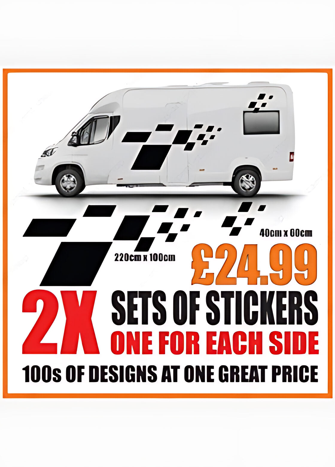 Geometric Block Caravan Graphics – Caravan Side Vinyl Decals