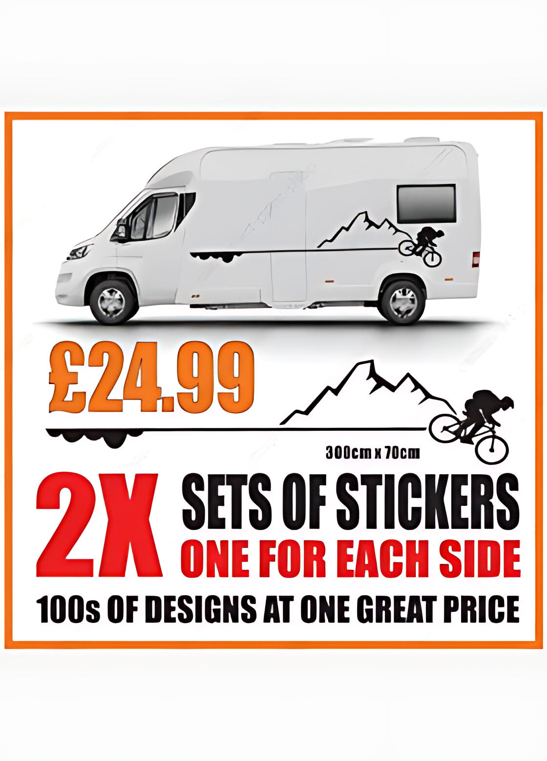 Mountain Bike Caravan Graphics – Caravan Adventure Vinyl Decals