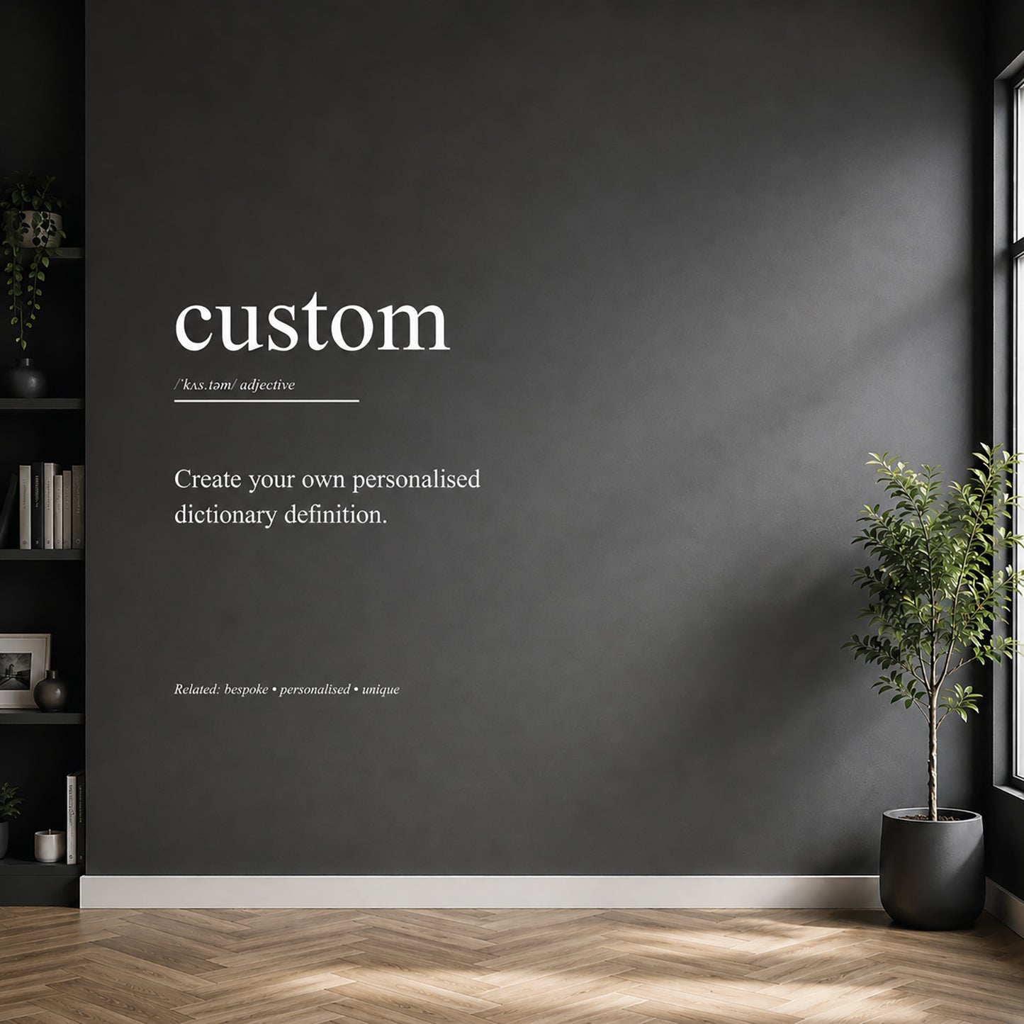 Custom Personalised Dictionary Definition Wall Sticker