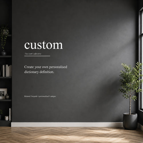 Custom Personalised Dictionary Definition Wall Sticker
