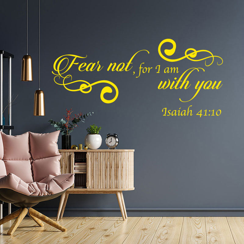bible fear not i am you inspirational decals sticker