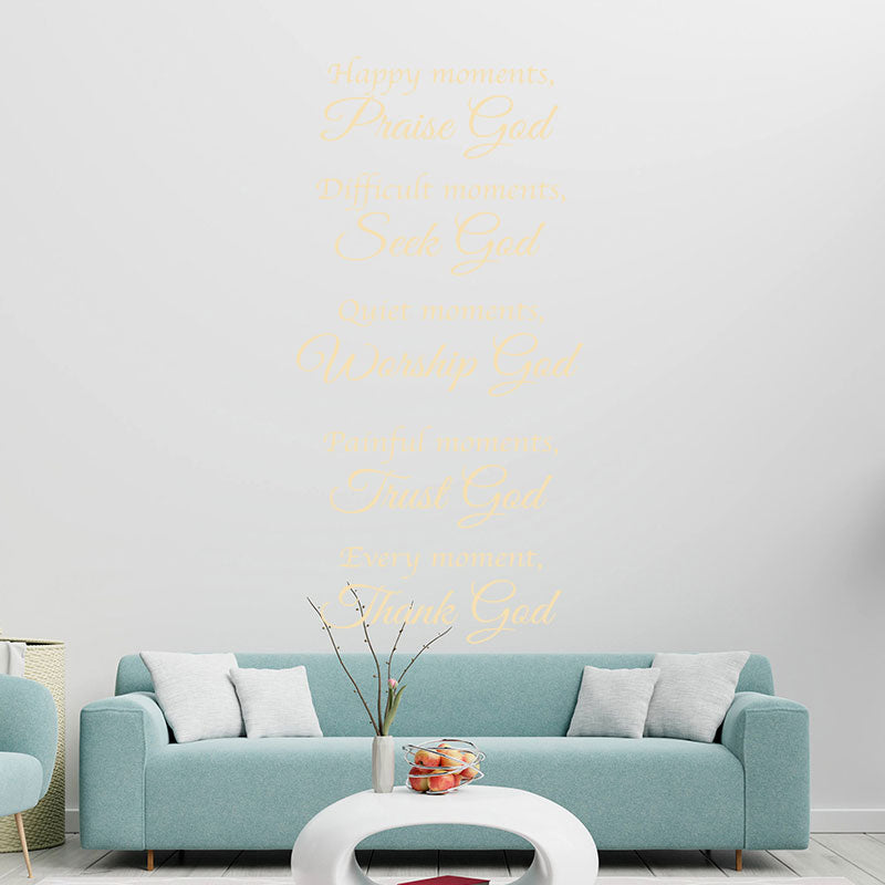 bible happy moments god decals sticker