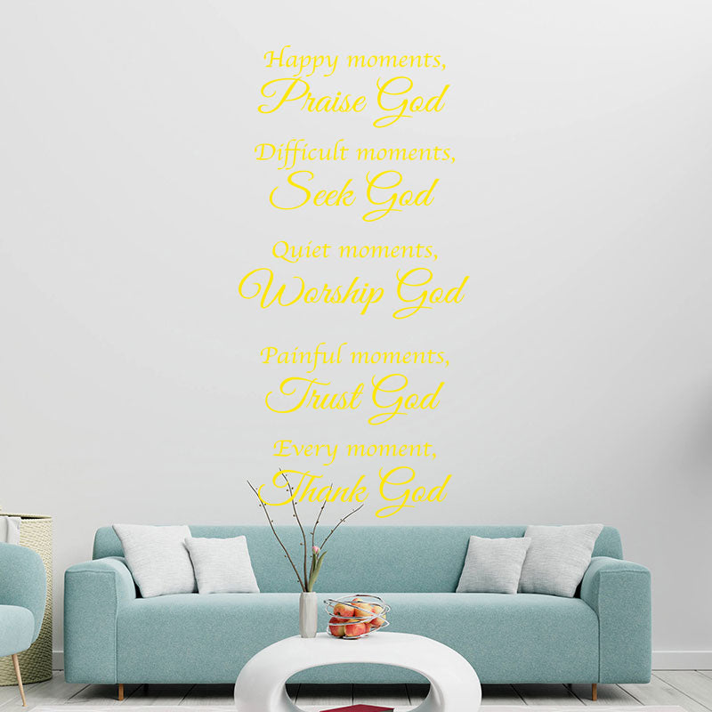 bible happy moments god decals sticker